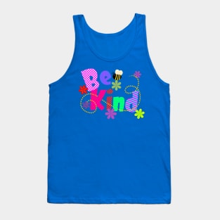 Be Kind Colorful Typography Tank Top